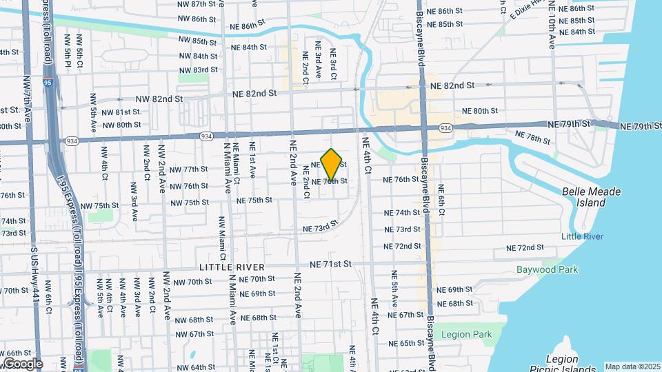 7540 NE 3rd Ct, Unit 7540 Map and Location Details