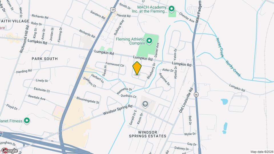 1831 Cottonwood Dr Mapa y Detalles de la Ubicación