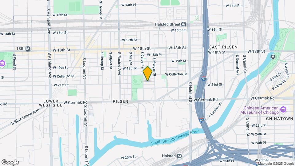 1025 W 20th Pl Map and Location Details