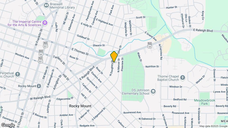 523 N Daughtry St Map and Location Details