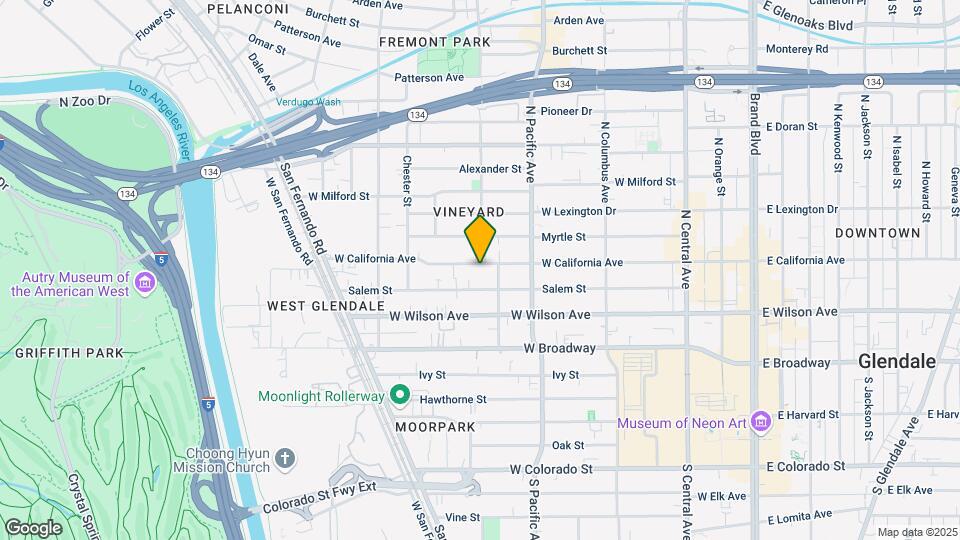 602 W California Ave Map and Location Details