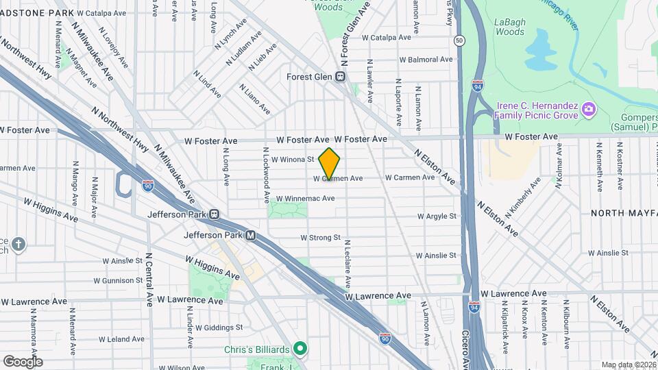 5127 W Carmen Ave, Unit #1 Map and Location Details