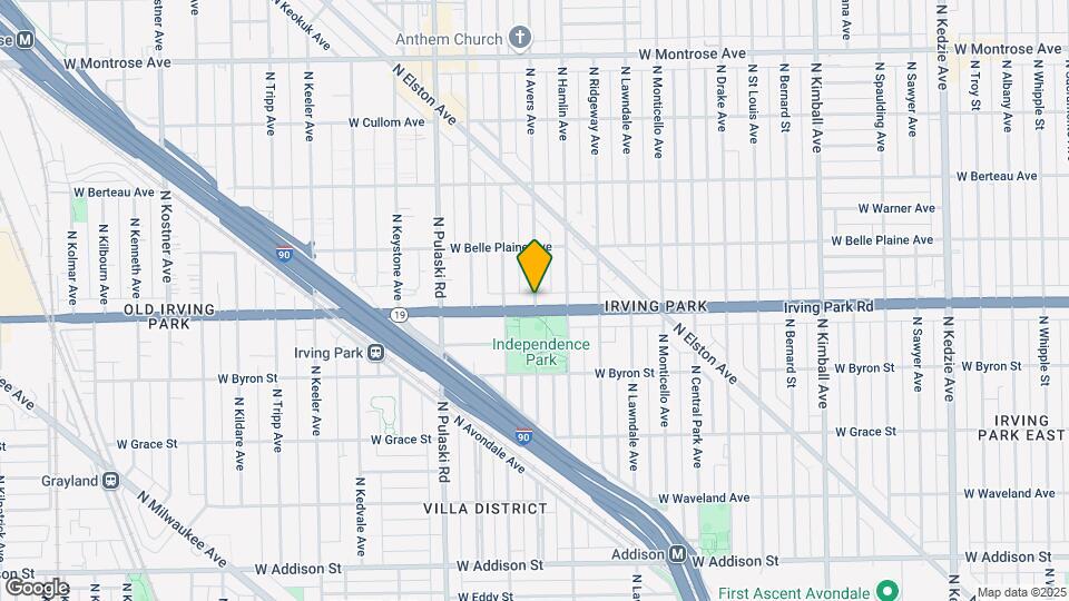 4008 N Avers Ave Map and Location Details