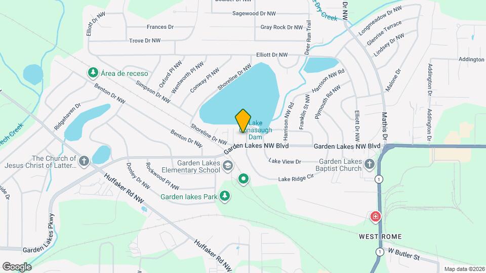 2703 Lakeridge Cir NW Map and Location Details