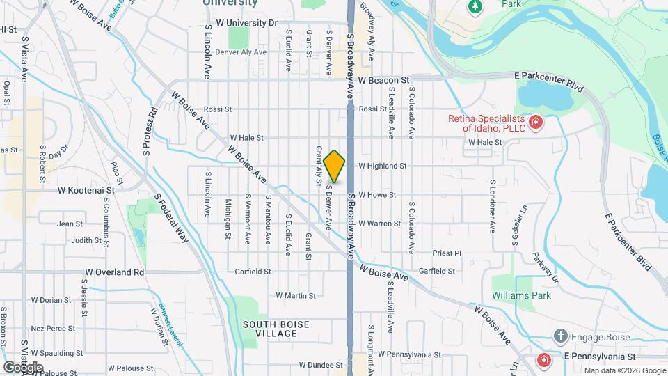 1524 S Denver Ave Map and Location Details