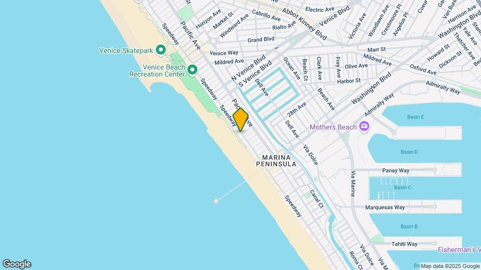 2609 Ocean Front Walk Map and Location Details
