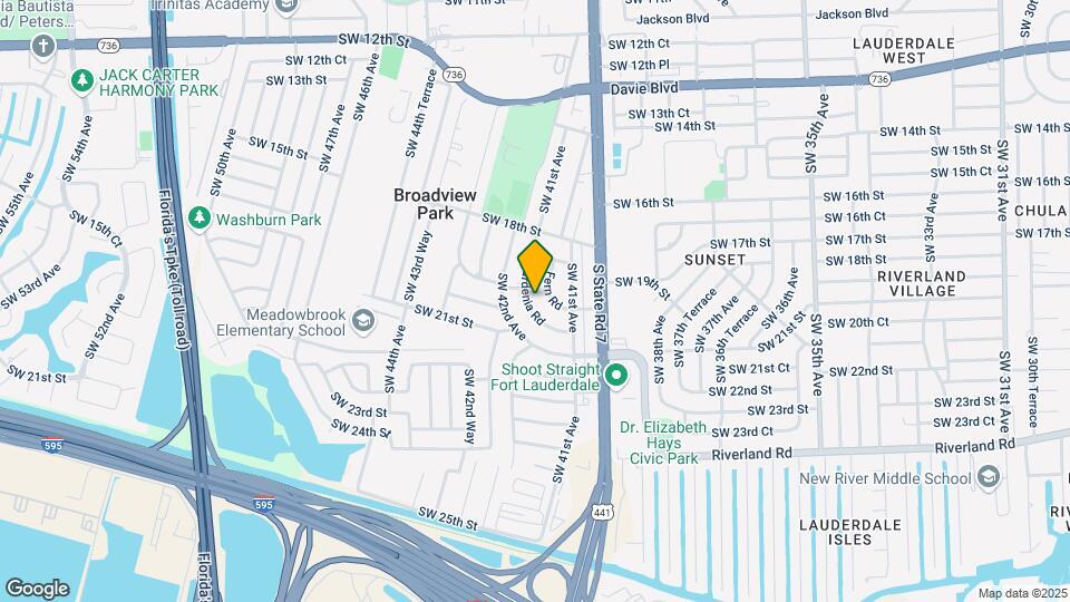 1870 Gardenia Rd Map and Location Details