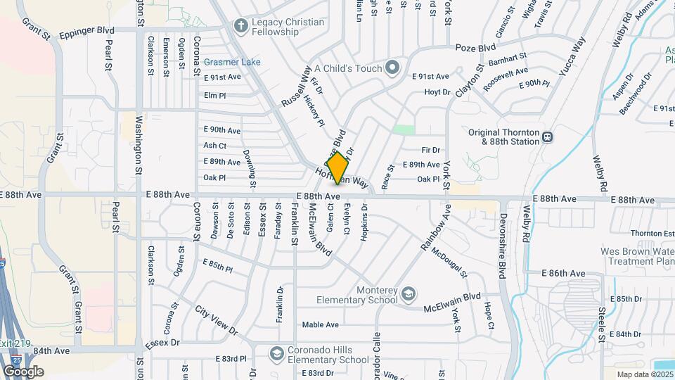 1731 E 88th Ave Mapa y Detalles de la Ubicación