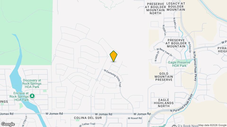 7022 W Pinnacle Vista Dr Map and Location Details