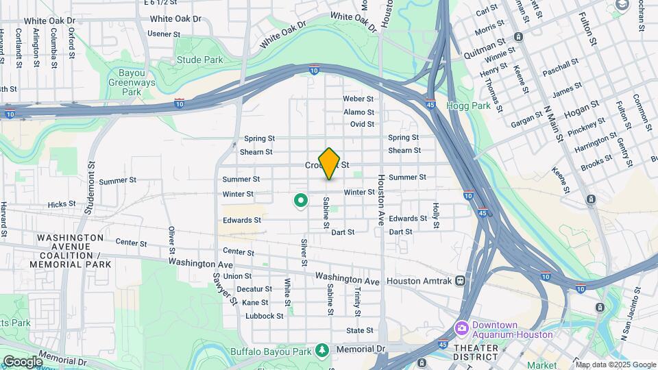 1606 Sabine St Map and Location Details