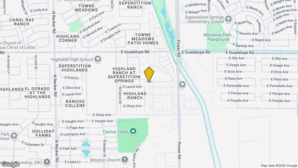 4616 E Laurel Ct Map and Location Details