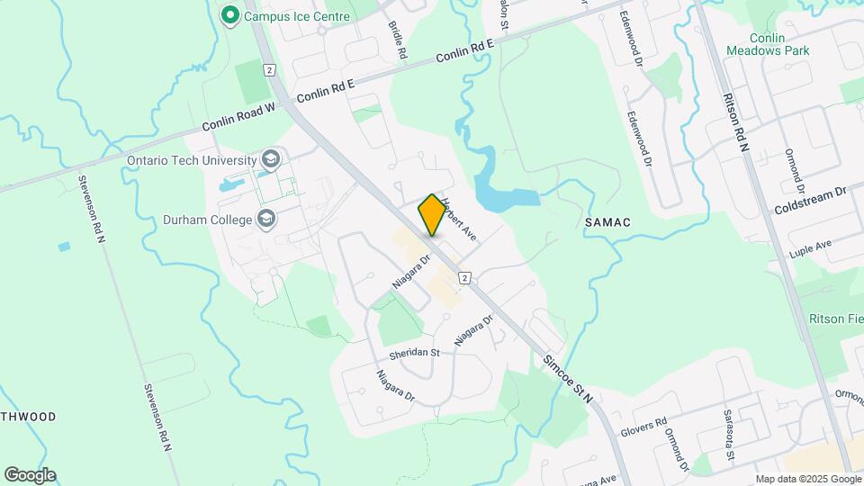 1831 Simcoe St N Map and Location Details