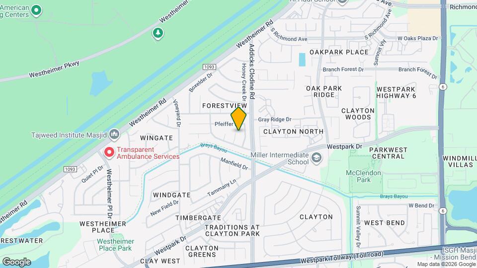 3607 Timber Rock Ct Map and Location Details