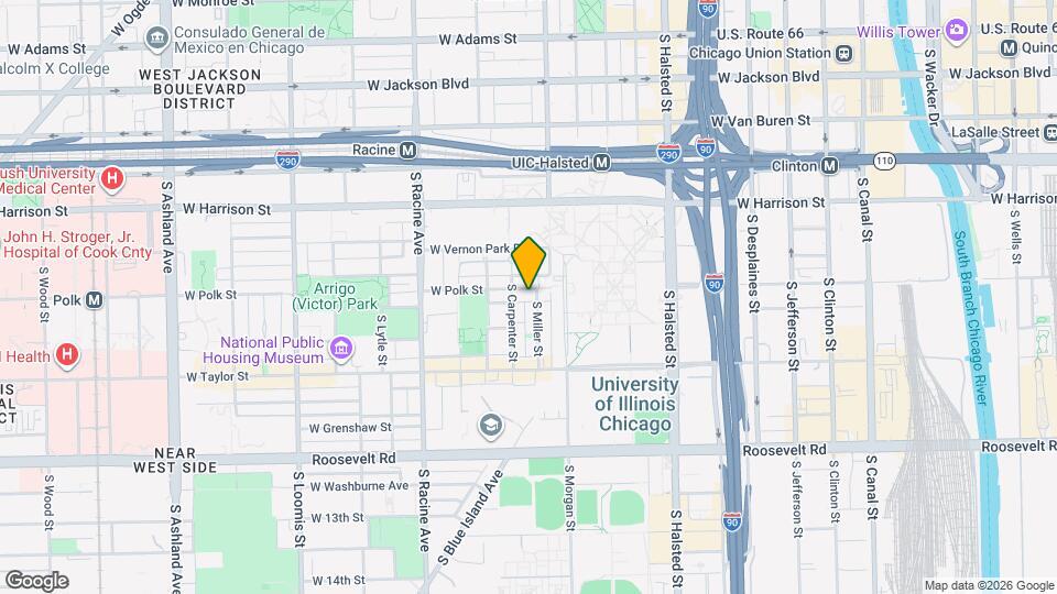 1037 W Polk St, Unit 3R Map and Location Details
