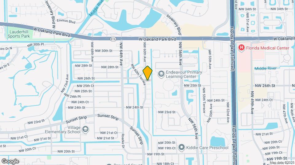 5975 NW 25th Ct Map and Location Details