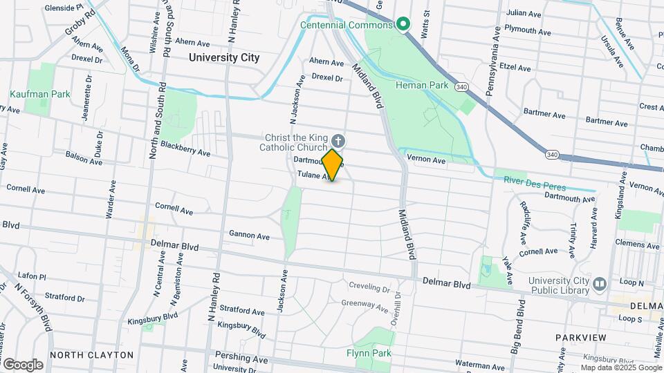 7333 Amherst Ave, Unit 2 East Map and Location Details