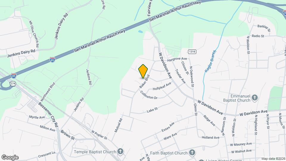 1113 Baker Blvd Map and Location Details