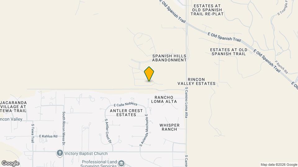 14061 E Crotalus Wy Map and Location Details