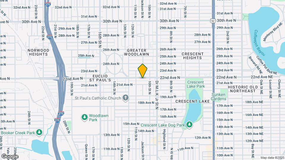 1050 22nd Ave N Map and Location Details