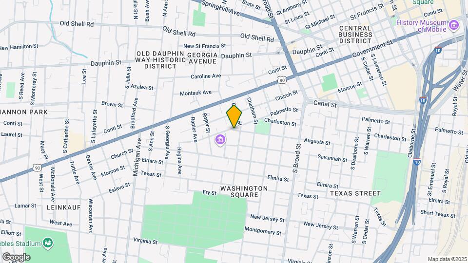 1105 Augusta St Mapa y Detalles de la Ubicación