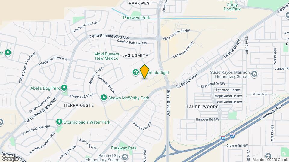 1900 Cielo Oeste Pl NW Map and Location Details