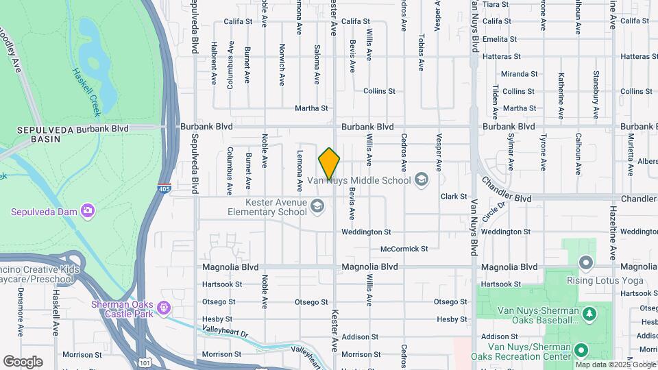5421 Kester Ave, Unit 1 Map and Location Details