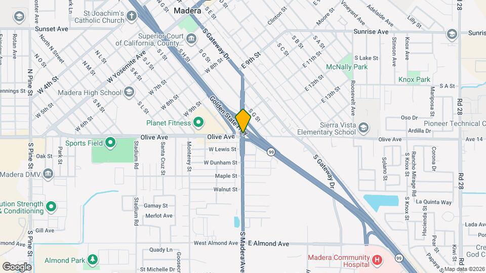 Madera West Apartments Map and Location Details