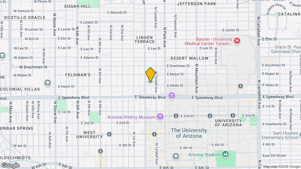 825 E Helen St Map and Location Details