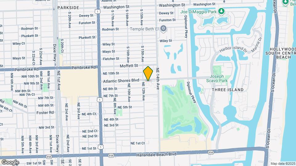 1250 Atlantic Shores Blvd Map and Location Details