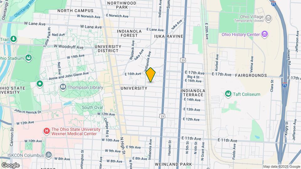 184 E 15th Ave Map and Location Details