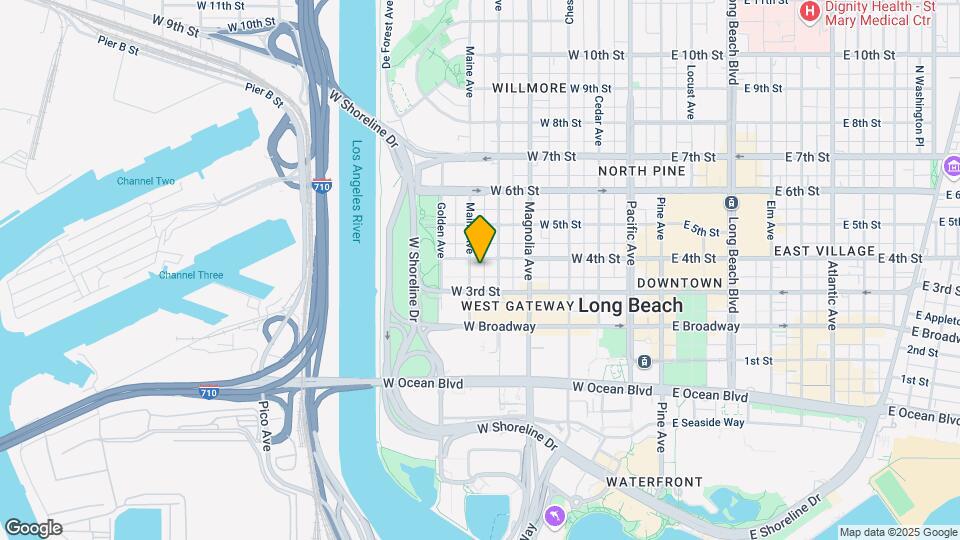 640 W 4th St Map and Location Details