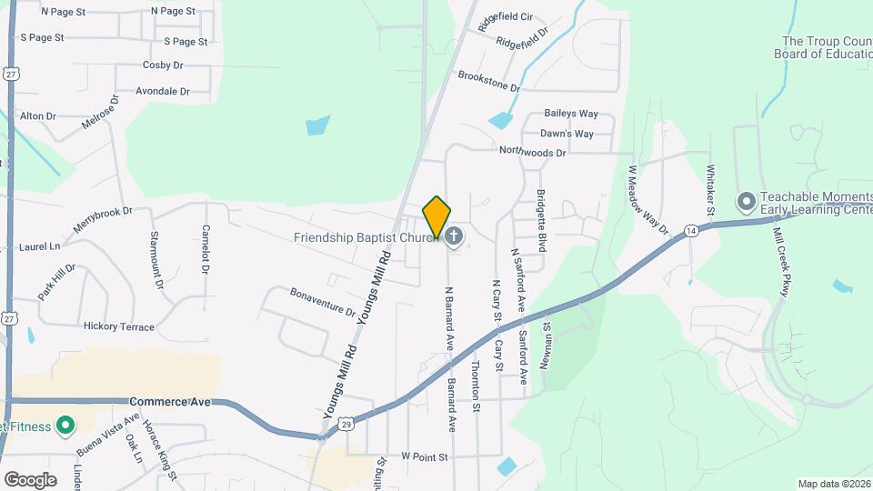 109 N Barnard Ave Map and Location Details