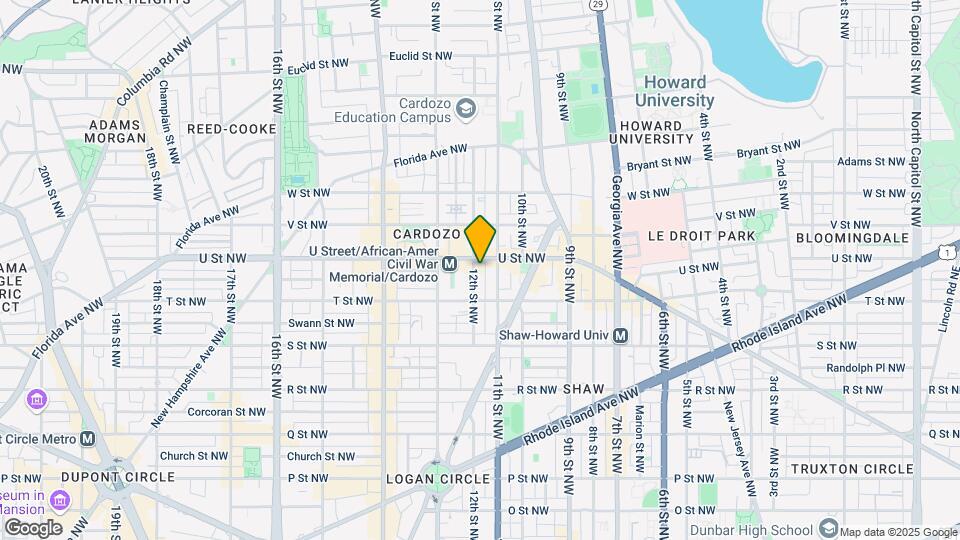 Moderno Mapa y Detalles de la Ubicación