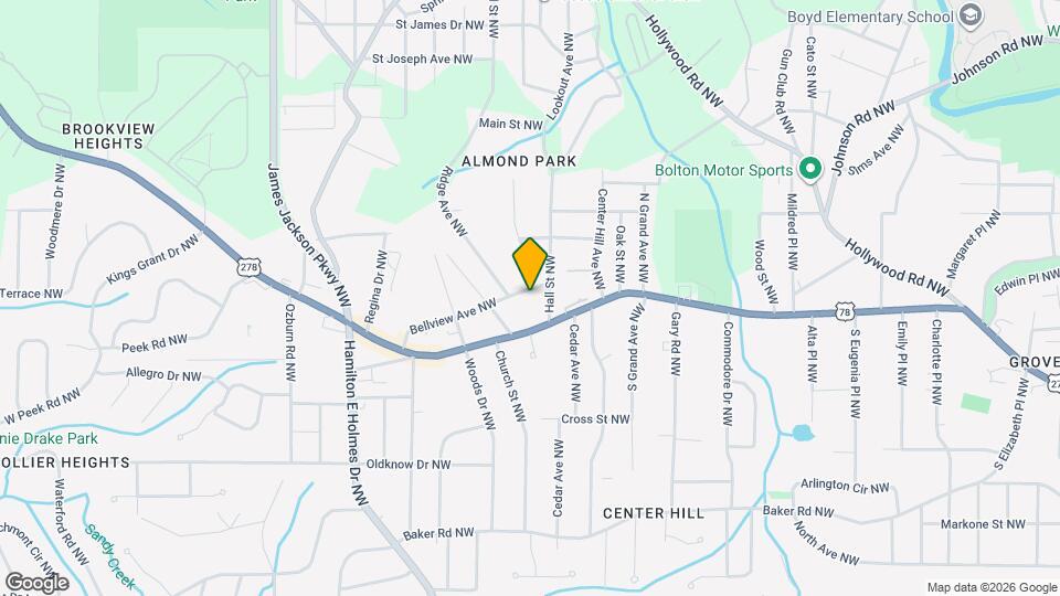 2434 Bellview Ave NW, Unit 1 Map and Location Details