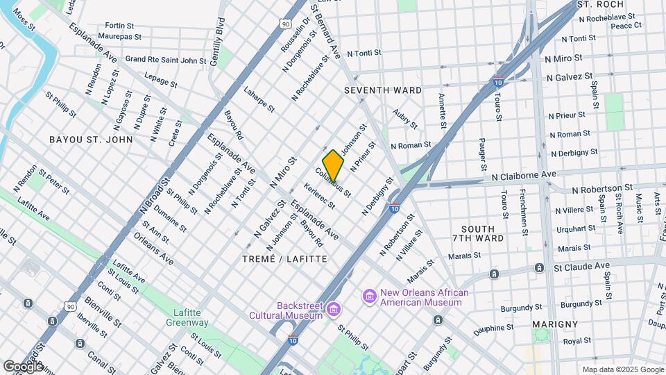1477 N Prieur St Map and Location Details