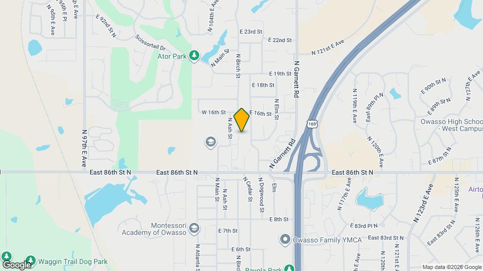 1421 N Birch St Map and Location Details