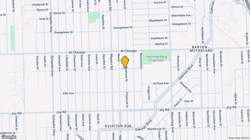 9283 Pinehurst St Map and Location Details