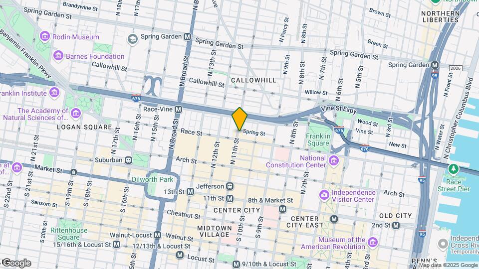 205 N 11th St Map and Location Details