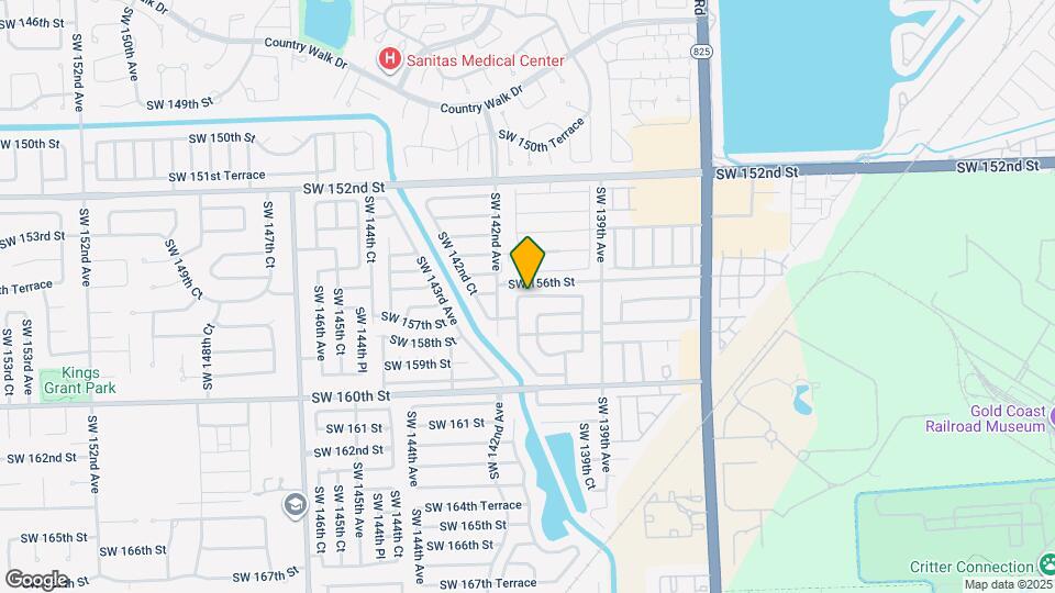 14142 SW 156th Terrace Map and Location Details
