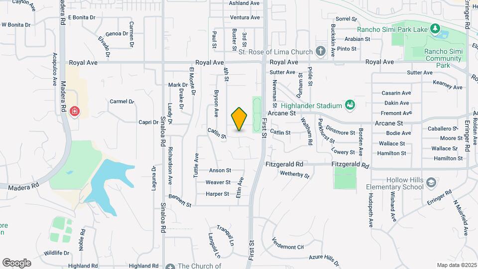 921 Catlin St Map and Location Details