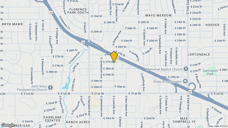 2736 S Louisville Ave Map and Location Details