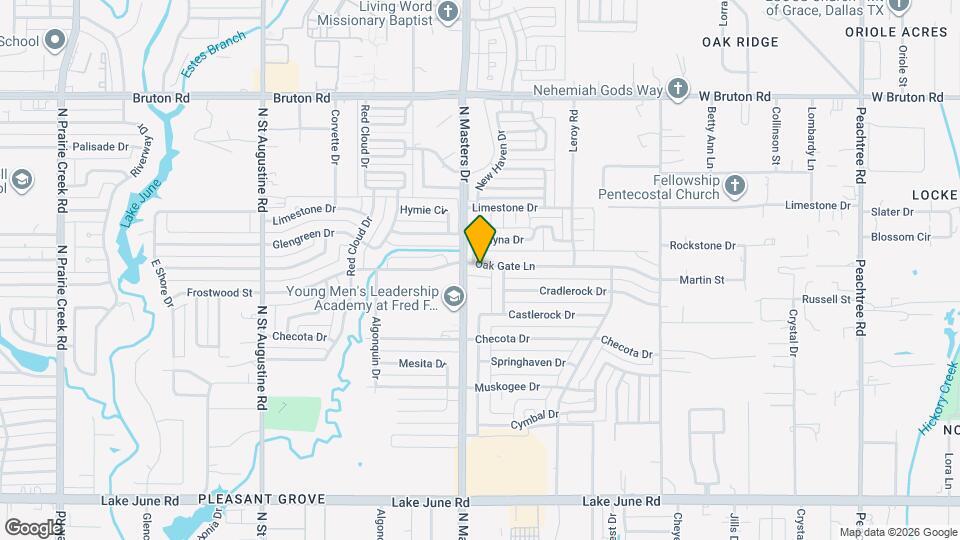 10222 Oak Gate Ln Map and Location Details