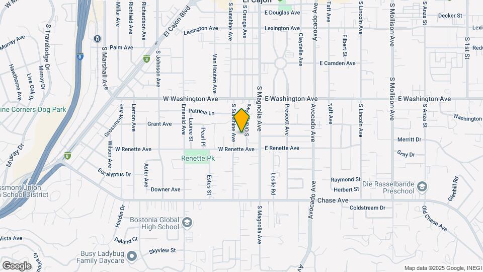 858 S Orange Ave Map and Location Details