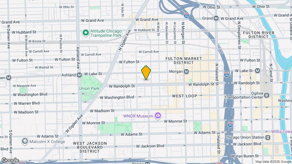 1222 W Randolph St Map and Location Details