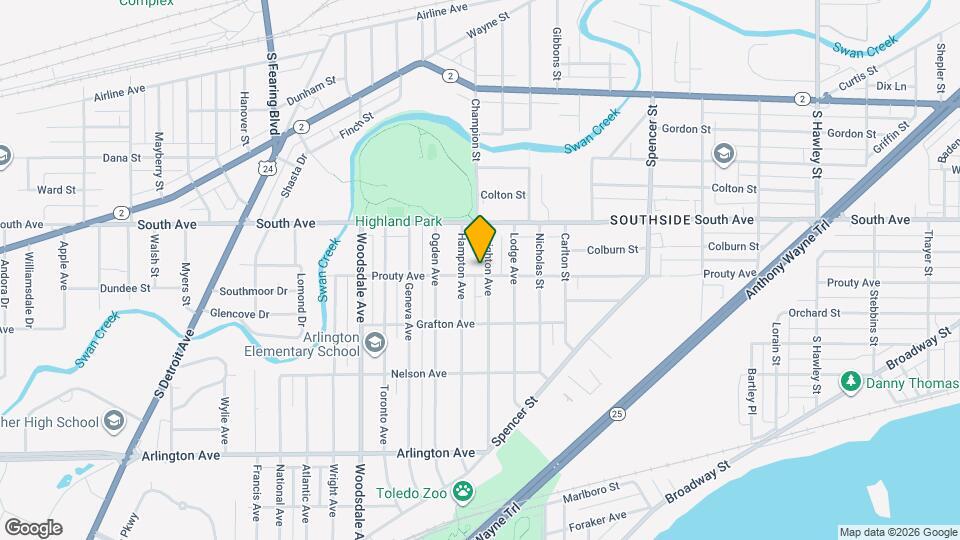 554 Brighton Ave Map and Location Details