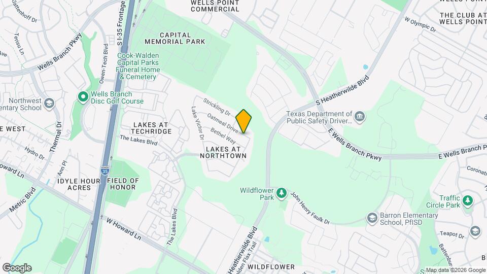 817 Oatmeal Drive Map and Location Details