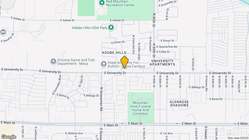 7741 E Caballero Cir Map and Location Details