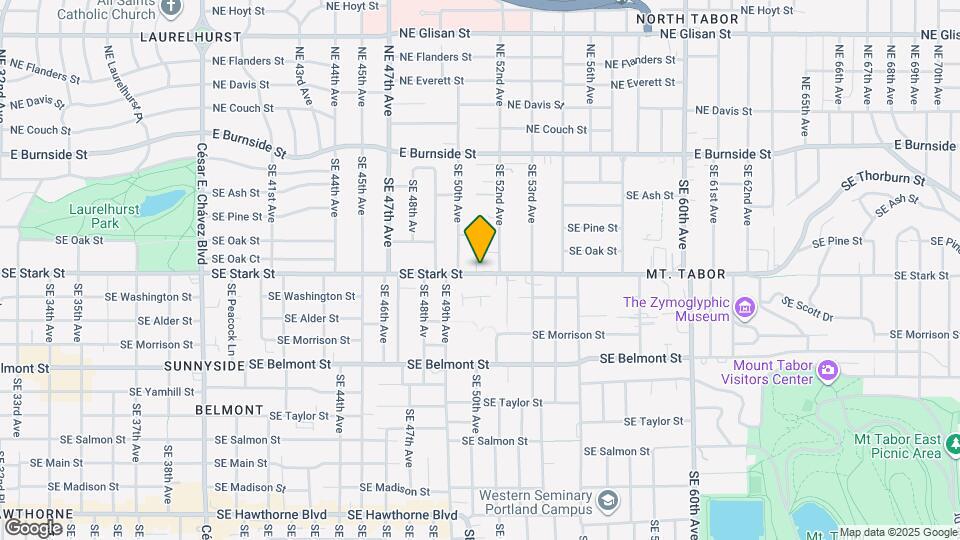 5109 SE Stark St Map and Location Details