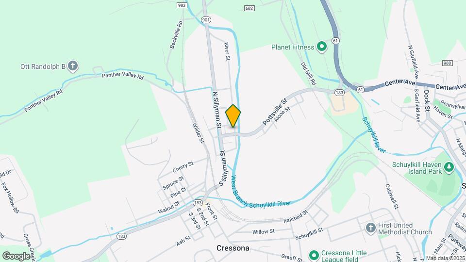 36 Pottsville St Map and Location Details