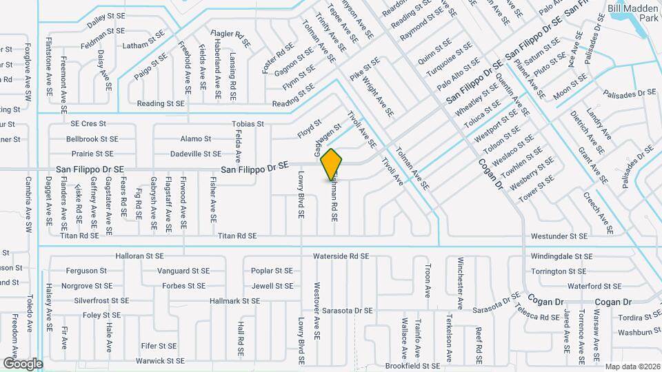 2914 Tishman Rd SE Map and Location Details